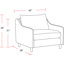 Fauteuil de 42 po de large Eponine