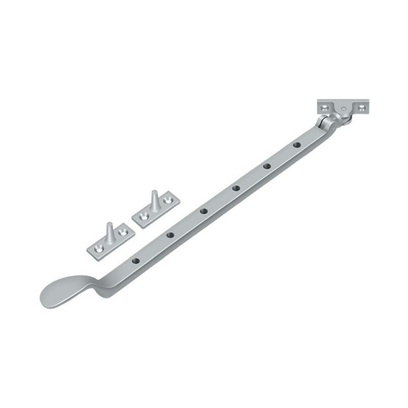 Colonial Casement Stay Adjuster, Brushed Chrome