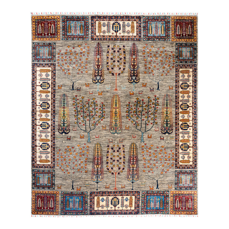 One-of-a-Kind Rectangle 8'3" x 9'8" Hand Knotted Area Rug