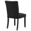 Chaise de salle à manger rembourrée Dermott Parson noire (ensemble de 2)-252934416