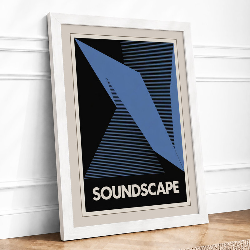 Soundscape Minimalist - Print, A4 - 29.7 x 21.0 cm, White