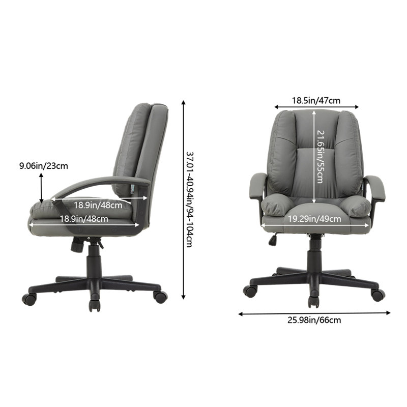 Office Chair, Dark Grey