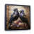 Black Floater Framed