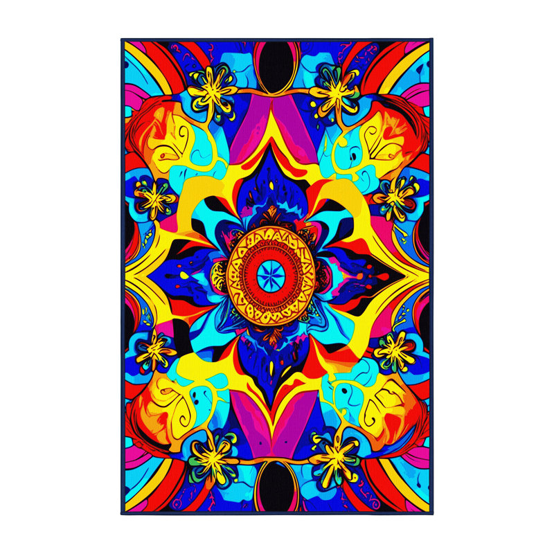 Infinity Spiral Rug, Rectangle 3' x 5'