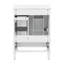 Meuble-lavabo moderne blanc 24 po avec lavabo et rangement