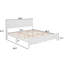 King Size Bed With Tall-panel Headboard & Footboard, Built-in Led Lights, Usb Charging Station-1411054564-1411054567
