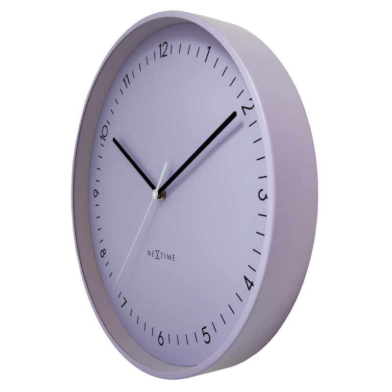 Citybeat Metal Wall Clock, Lavender