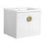 Meuble-lavabo à fermeture en douceur 24 po avec lavabo, pour petite salle de bain