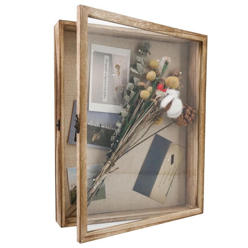 Shadow Box Frame, 16" H x 13" W x 2.5" D, Carbonized Black