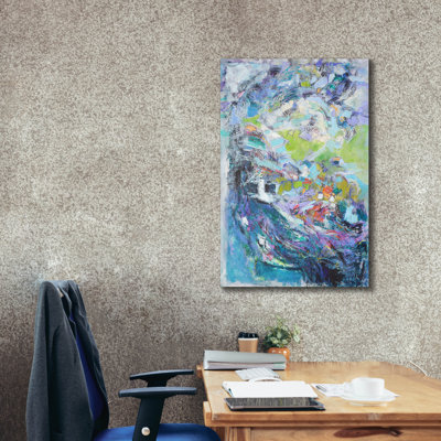  'Blue Immersion 3' by Dorothy Fagan Canvas Wall Art, 26" x 40"