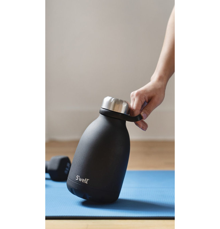 S'well Stainless Steel Roamer Bottle - 40 Fl Oz - Triple-Layered Vacuum-Insulated Containers, Onyx