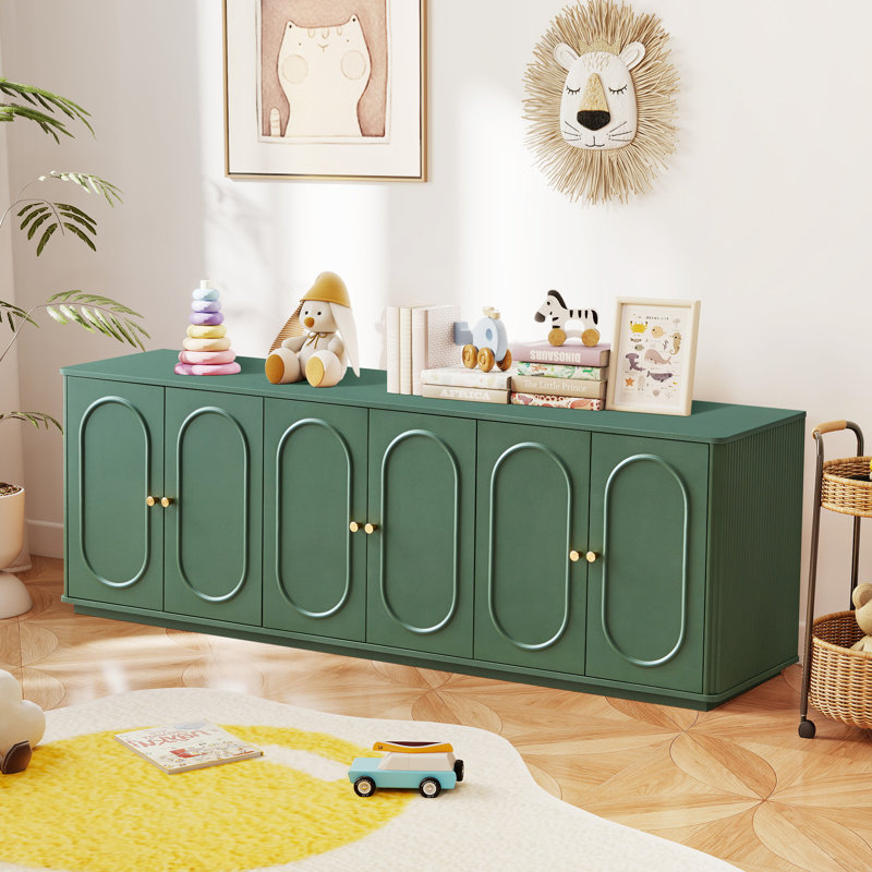 62.99'' Wide 6 - Door Sideboard Accent Cabinet, Green