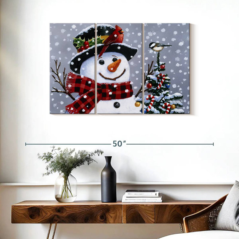 Lelend Happy Snowman, 24" H x 38" W