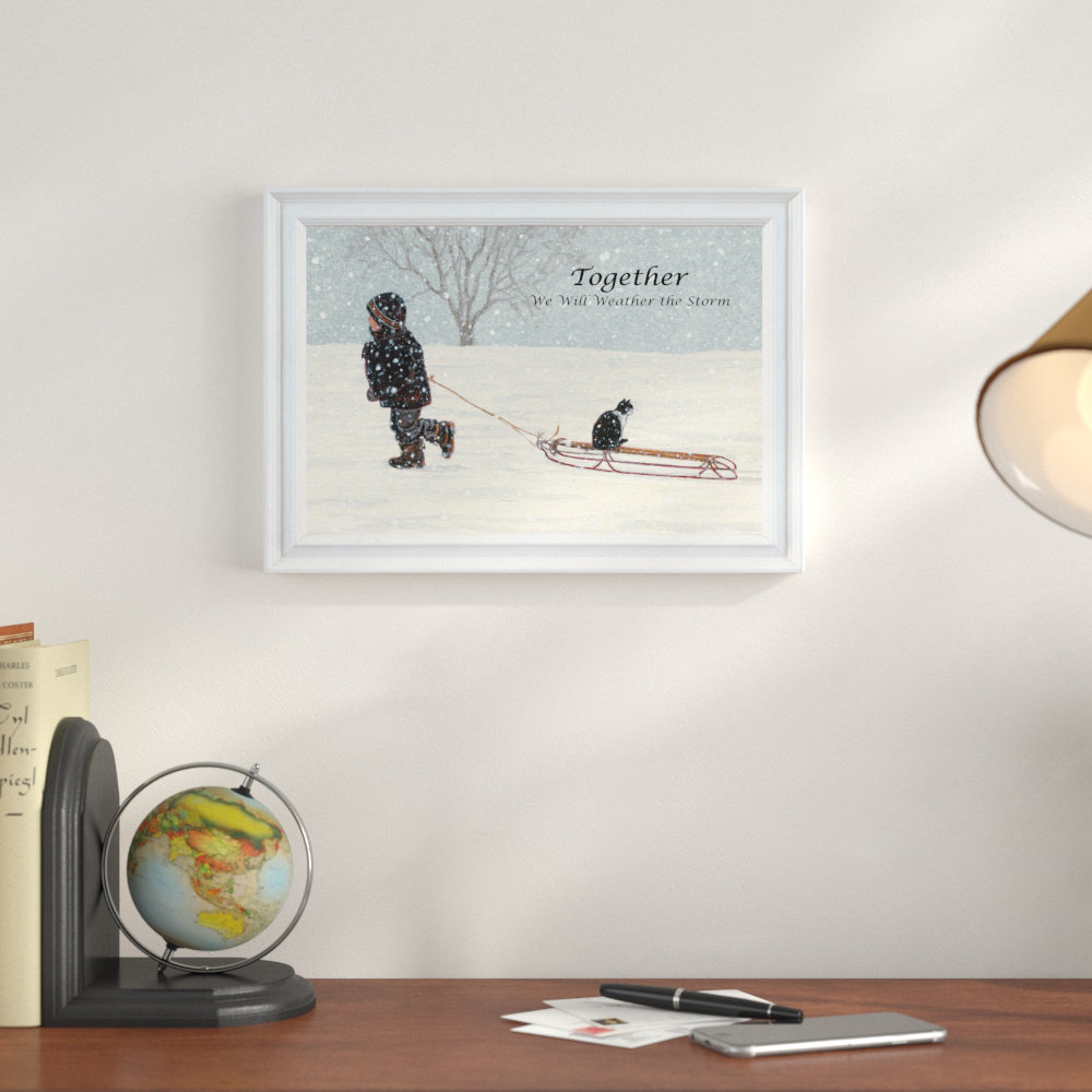 Together Framed Wall Art for Living Room, Home Wall Décor Framed Print by Bonnie Mohr Charlton Home® 