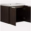 Armoire de salle de bain 24 po avec lavabo en résine, portes, fixation flottante, pour petite salle de bain-120102110