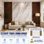 Panneau mural Falkirk Irvine III 4 pi x 9 pi en marbre UV blanc brillant or gris (paquet de 2)-128543157