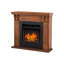 Foyer électrique de style champêtre américain avec flammes simulées pour le chauffage-40053715