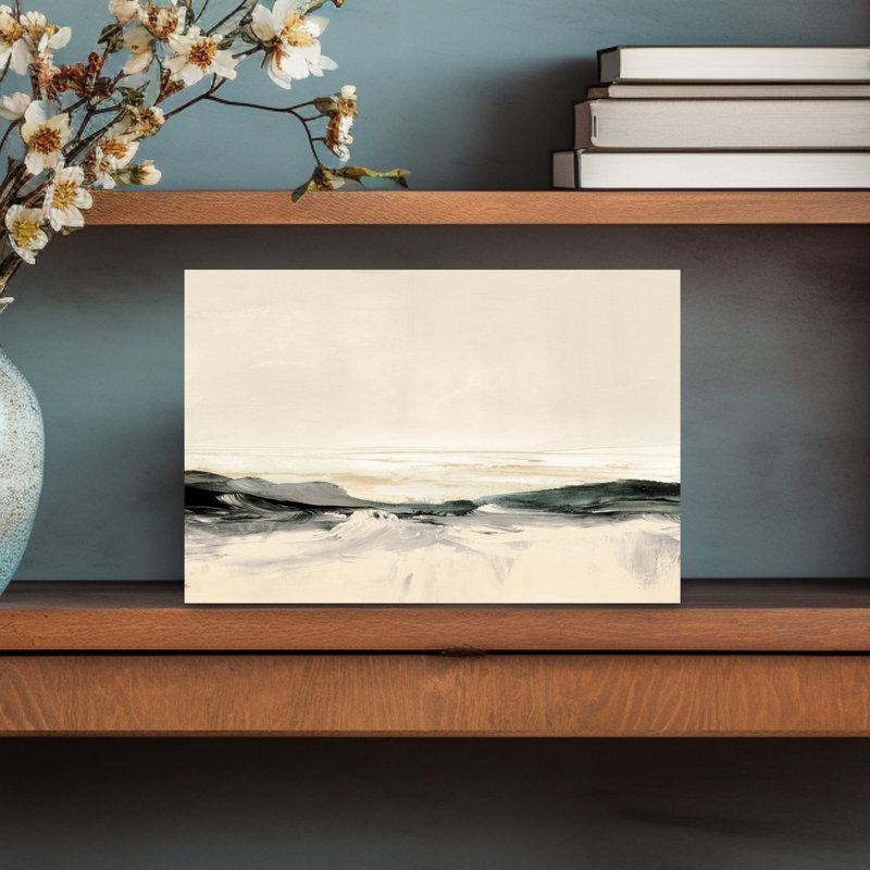 Morning Breeze 2 Abstract Contemporary Modern Fish Coastal Wall Art Print, 30.48cm H x 45.72cm W
