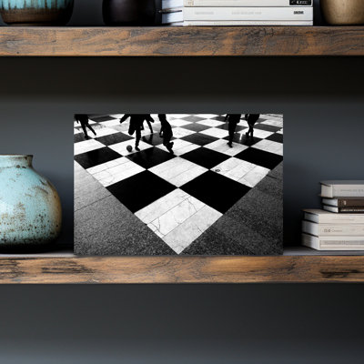 Art mural abstrait contemporain Chess