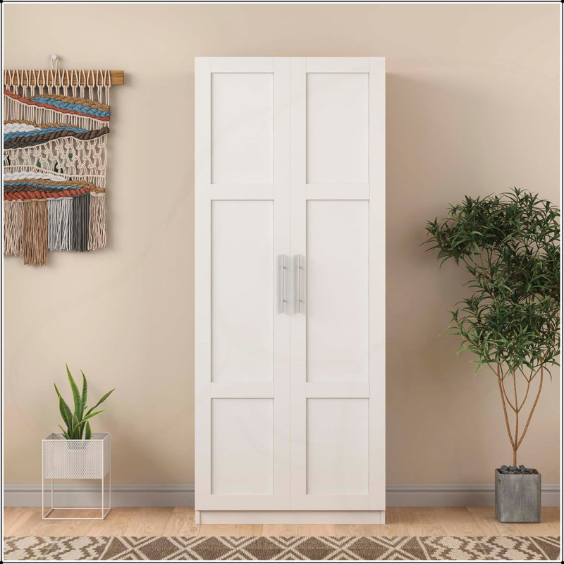 Armoire de cuisine et armoire polyvalente avec plusieurs compartiments pour un rangement efficace