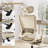 Foldable Office Chair, Ergonomic Mesh Task Chair with Recline Function, Home Office Chair with 2D Headrest , 4D Armrest and Footrest, Adjustable Height & Lumbar Support-580457737