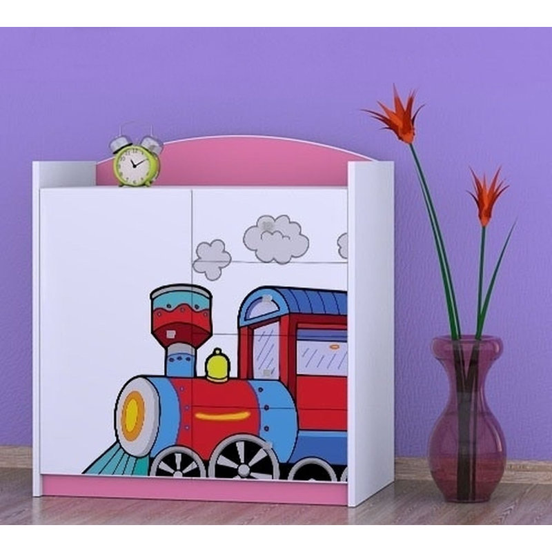 Niemann Kids 4 - Drawer Combo Dresser, Pink