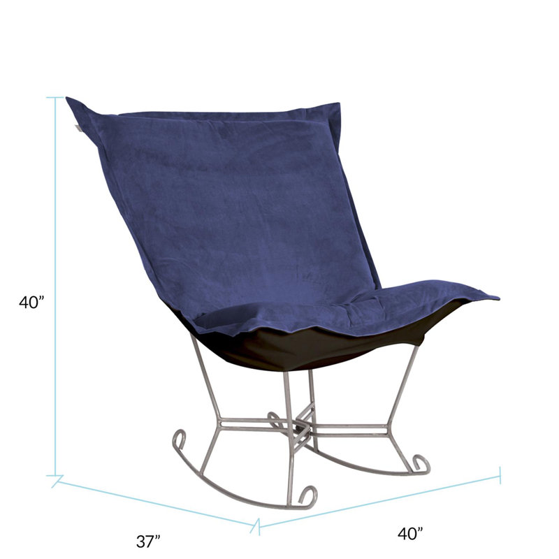 Chaise berçante Azaria, Titane, Royal bella