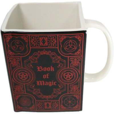 Tasse carrée carrée en céramique Red Age Of Book