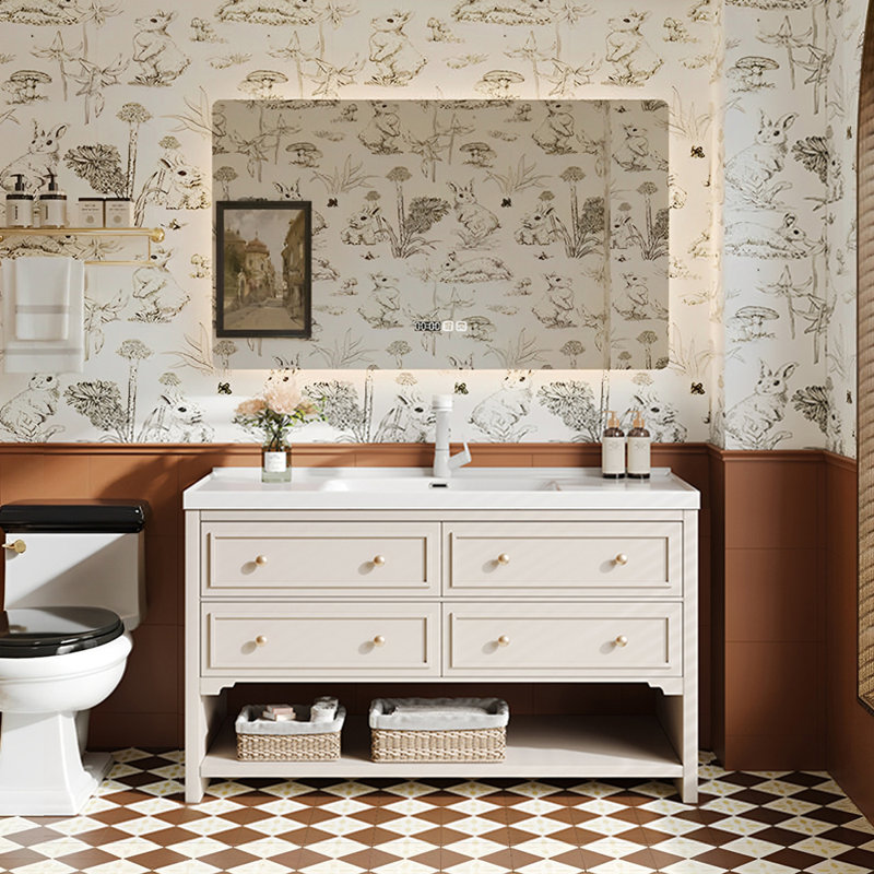 American style stylish bathroom Vanity, Off-white