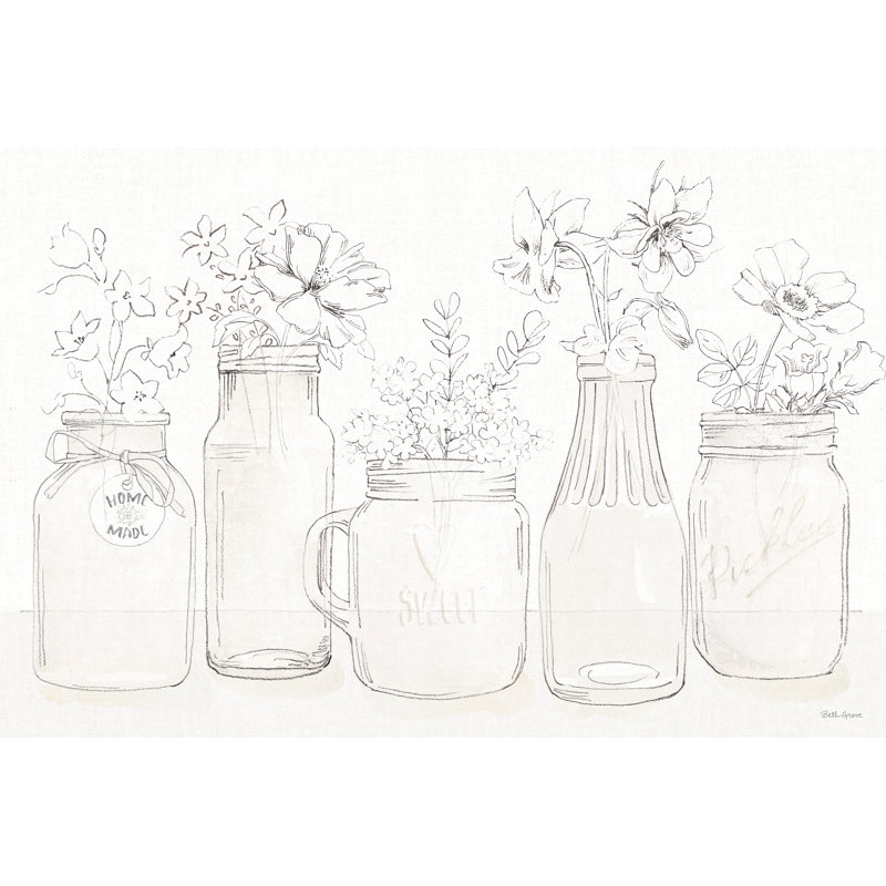 Peaceful Petals I Neutral - reproduction d'art sur toile tendue, H 12 po x l 18 po, Cadre photo noyer, Non
