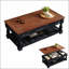 Table basse à plateau rétro avec rangement pour le salon, le compartiment caché et la tablette inférieure, parfaite pour une utilisation multifonctionnelle et un décor élégant