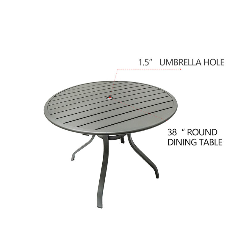Table de salle à manger en acier