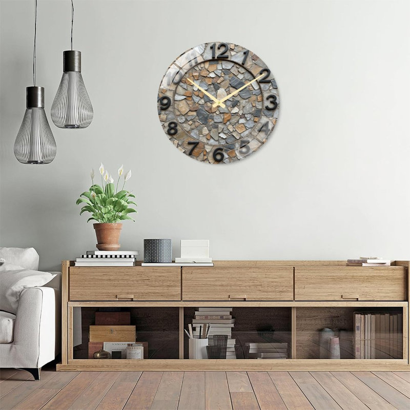 Horloge murale en pierre