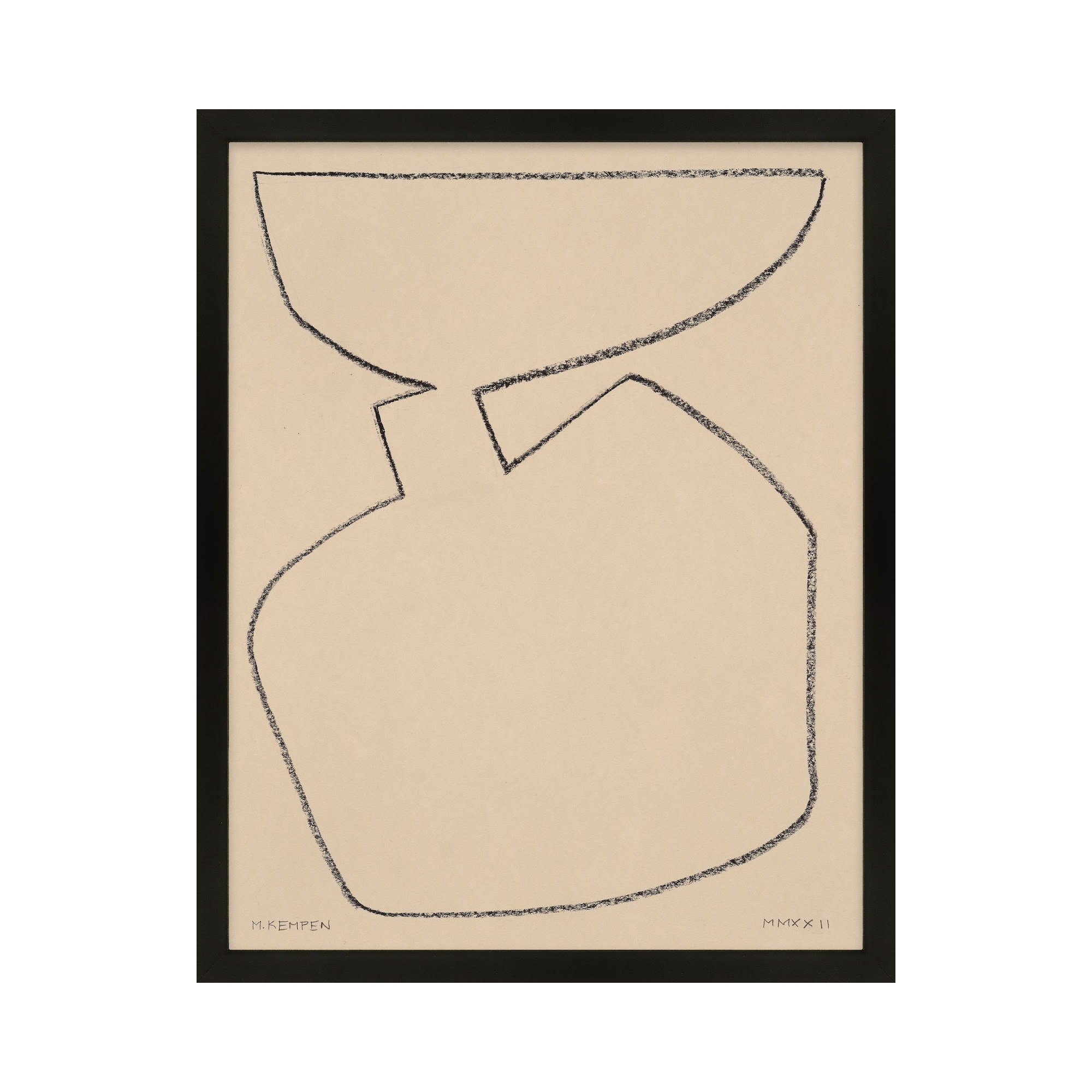 Outlines 6 by Michael Kempen, Black Framed, 20" W x 25" H