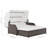Double Sun Lounger Patio 2-Person Sun Lounger with Canopy Poly Rattan-1645588106