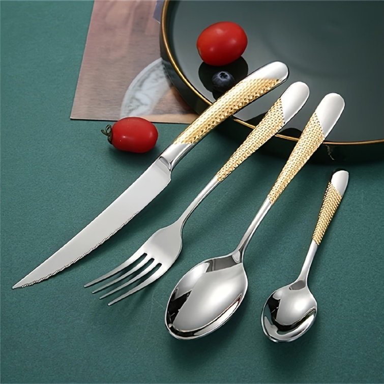 and Gold Knife Set with Block Self Sharpening - 14 PC Coated Gold and White  Kitchen Knife Set and White Knife Block with Sharpe - AliExpress