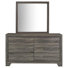 Commode 6 tiroirs avec miroir Nouva