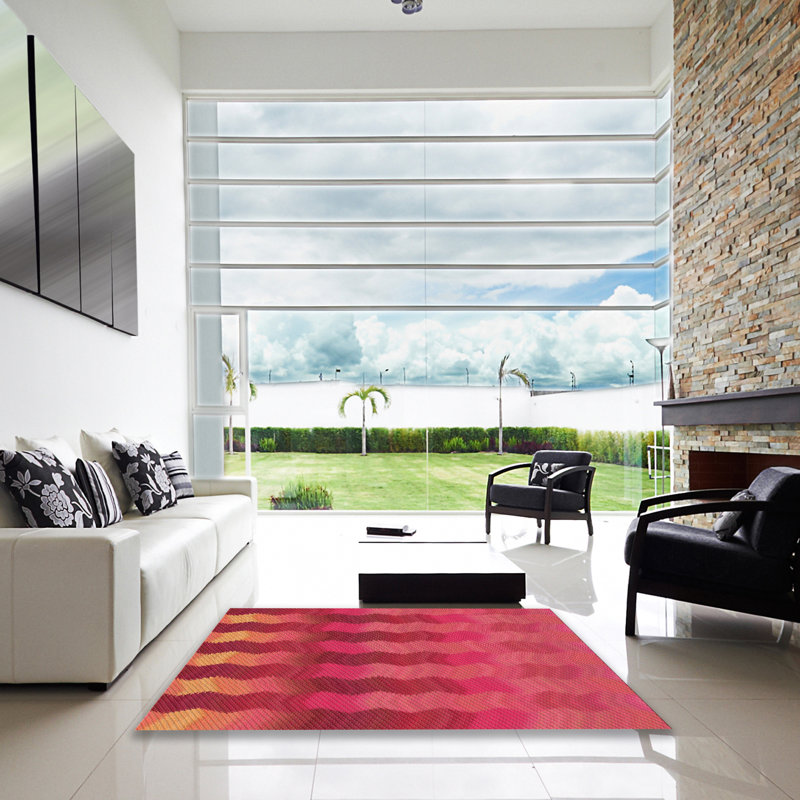 Tatuya Striped Indoor Rug, Square 6'