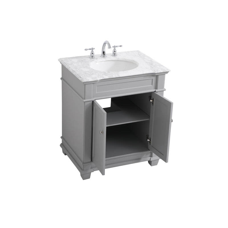 Ensemble de meuble-lavabo simple 30 po Lydie, Gris