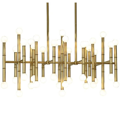 Lustre géométrique rectangulaire clair Meurice