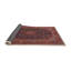 Tapis décoratif rouge à motif oriental Gurpreet-489251178