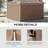 10' X 10' Universal Gazebo Sidewall Set With Panels, Hooks And C-Rings Included For Pergolas And Cabanas