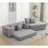 Sofas | Convertible 3-Seat Sleeper Sofa Bed, Lamb Velvet, Living Room Gaming | Upholstered | Slate Gray