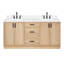 ARIEL Kelly 73 Double Sink Bathroom Vanity with Pure Quartz Top-1742192964-1698108945-1698108947