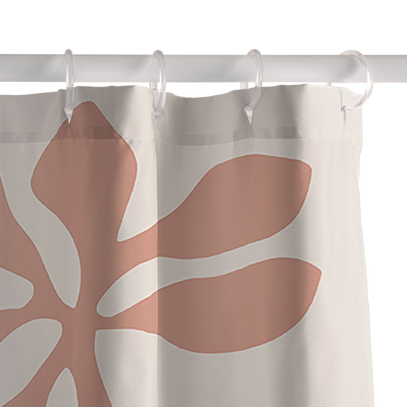 Rideau de douche DorisciciArt Mistral, Orange floral 7