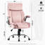 Fauteuil de bureau pivotant en velours