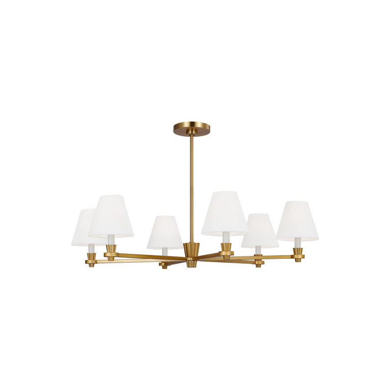 Grand lustre à motif cachemire Selene, Bronze brillant