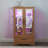 Lighted Glass Curio Display Cabinet with Drawer and Adjustable Shelves-447320500
