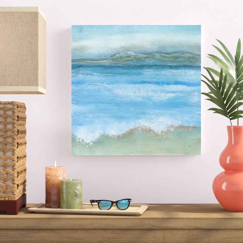 «Coastal I» par Chris Paschke, reproduction d'art sur toile tendue, H 20 po x l 20 po