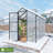 6X8ft Walk-In Outdoor Greenhouse - Polycarbonate Garden Greenhouse With Sturdy Aluminum Frame, Adjustable Vents, Lockable Door & UV Protection For Backyard-125343864-125343868
